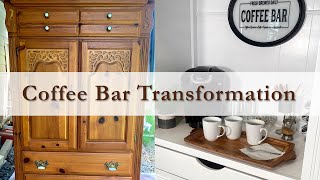 Coffee Bar: A Transformation from an Entertainment Center