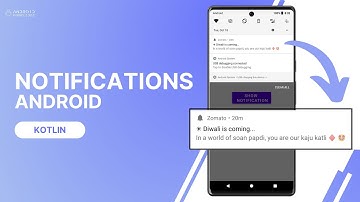Notifications in Android Studio using Kotlin | ft. @zomato