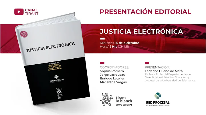 Tirant Editorial Chile  Presentacin Libro Justicia...
