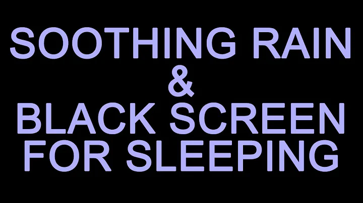 BEST SOOTHING RAIN SOUNDS with BLACK SCREEN FOR SL...