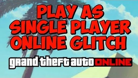 GTA V ONLINE: Play as Single Player Characters Online Glitch (Update 1.13)
