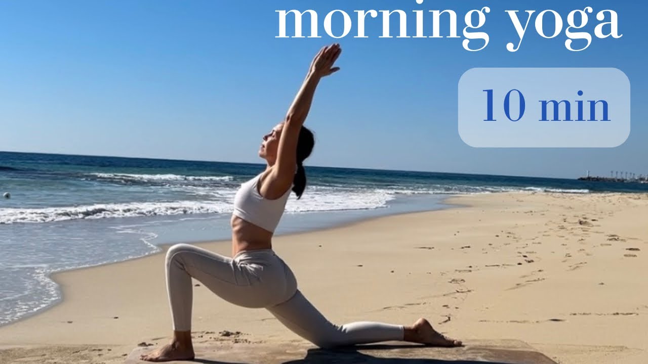 Morning Yoga with Alina . Aya Napa, Cyprus 🌞🌊 . Join My Wellness Retreat