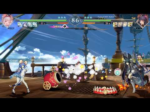 Vikala vs Yuel (Hardest AI) Granblue Fantasy Versus Rising