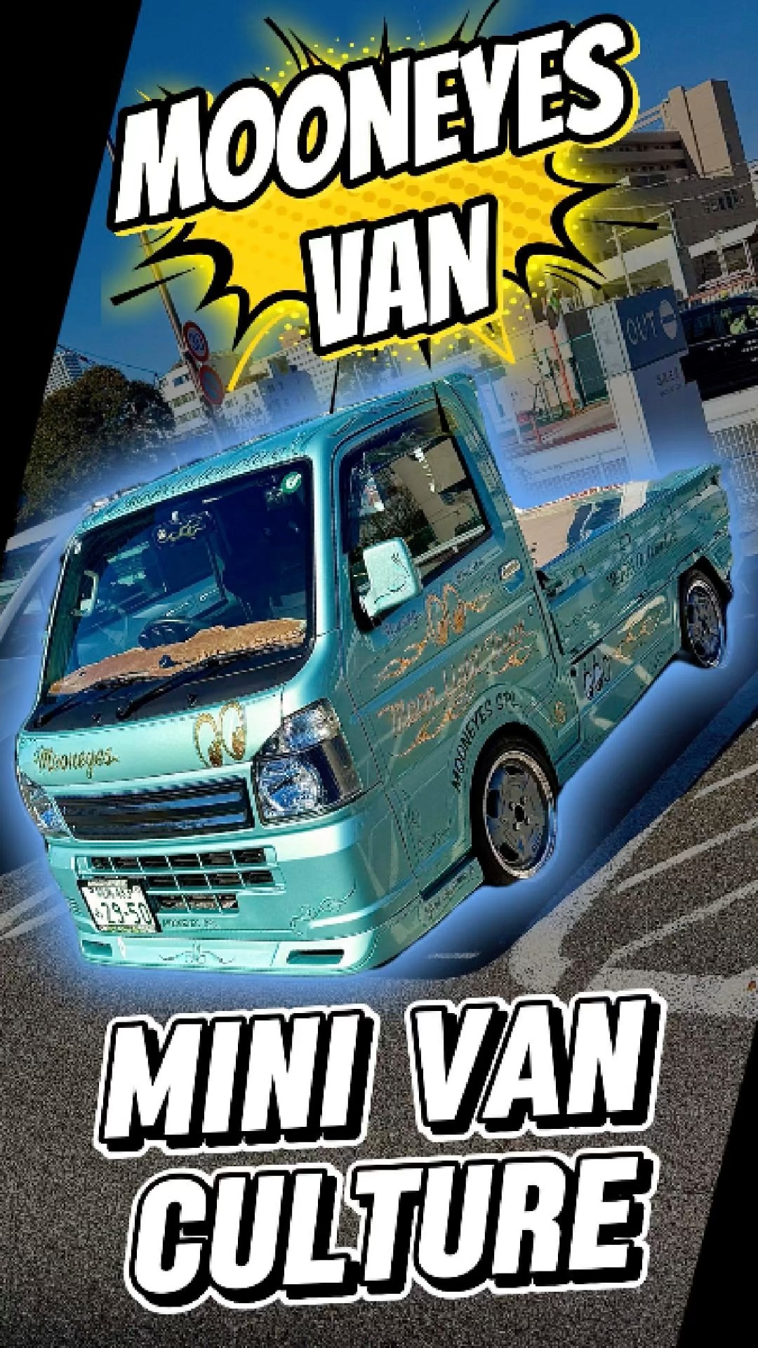 The mooneyes mini van kei truck in japan #minivan #keitruck