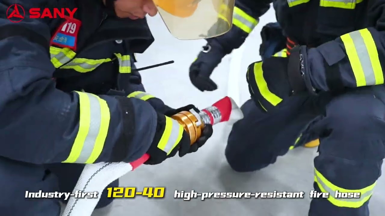 China's Strength! Sany's New-Generation Fire Truck Delivers Water to 339 Meters in 240 Seconds. 