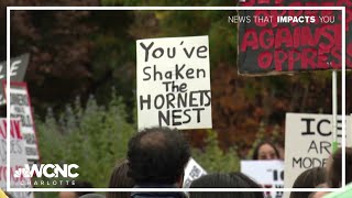 Protestors in Uptown Charlotte decry CBP operation