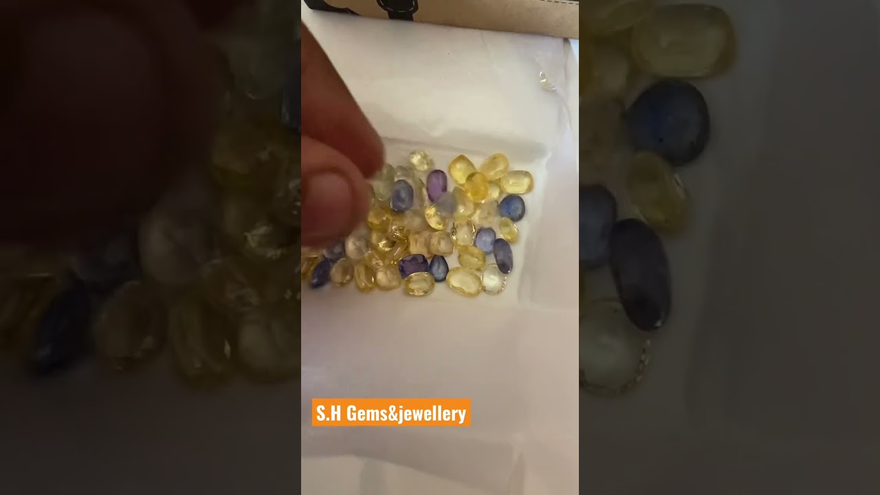 Natural Yellow and Blue Sapphire Mix lot No heat No treat Size 3Crt to 5Crt Comment & Dm for more