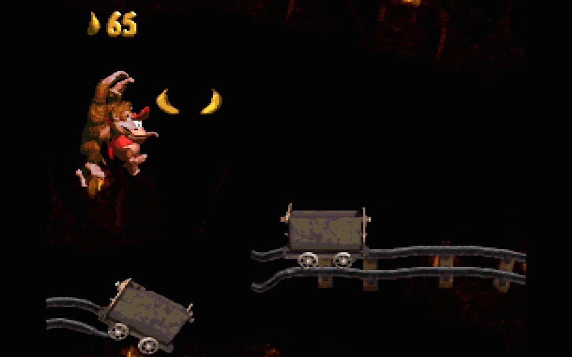 Image result for donkey kong country mine cart madness