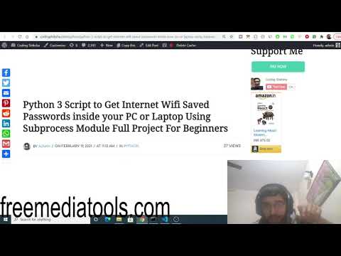 Python 3 Script to Get Internet Wifi Saved Passwords inside your PC or Laptop Using Subprocess