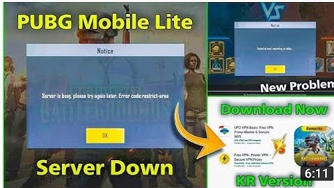 🤓Pubg Lite Server Busy Error Code Retrict Area Problem Solve | Pubg Lite Login Problem Slove