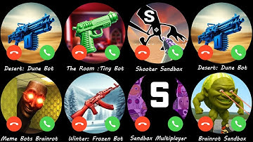 Desert: Dune Bot,Meme Bots Brainrot,Winter: Frozen Bot,Shooter Sandbox,Brainrot Sandbox,Shooter Sand