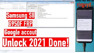 Samsung S8 G950F FRP Google Account unlock ,Android 9,2021