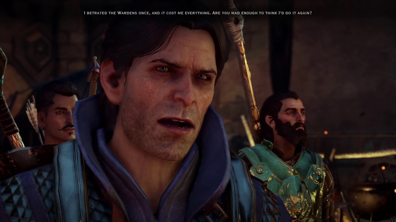 Dragon Age Inquisition Let Blackwall talk to the grey wardens YouTube