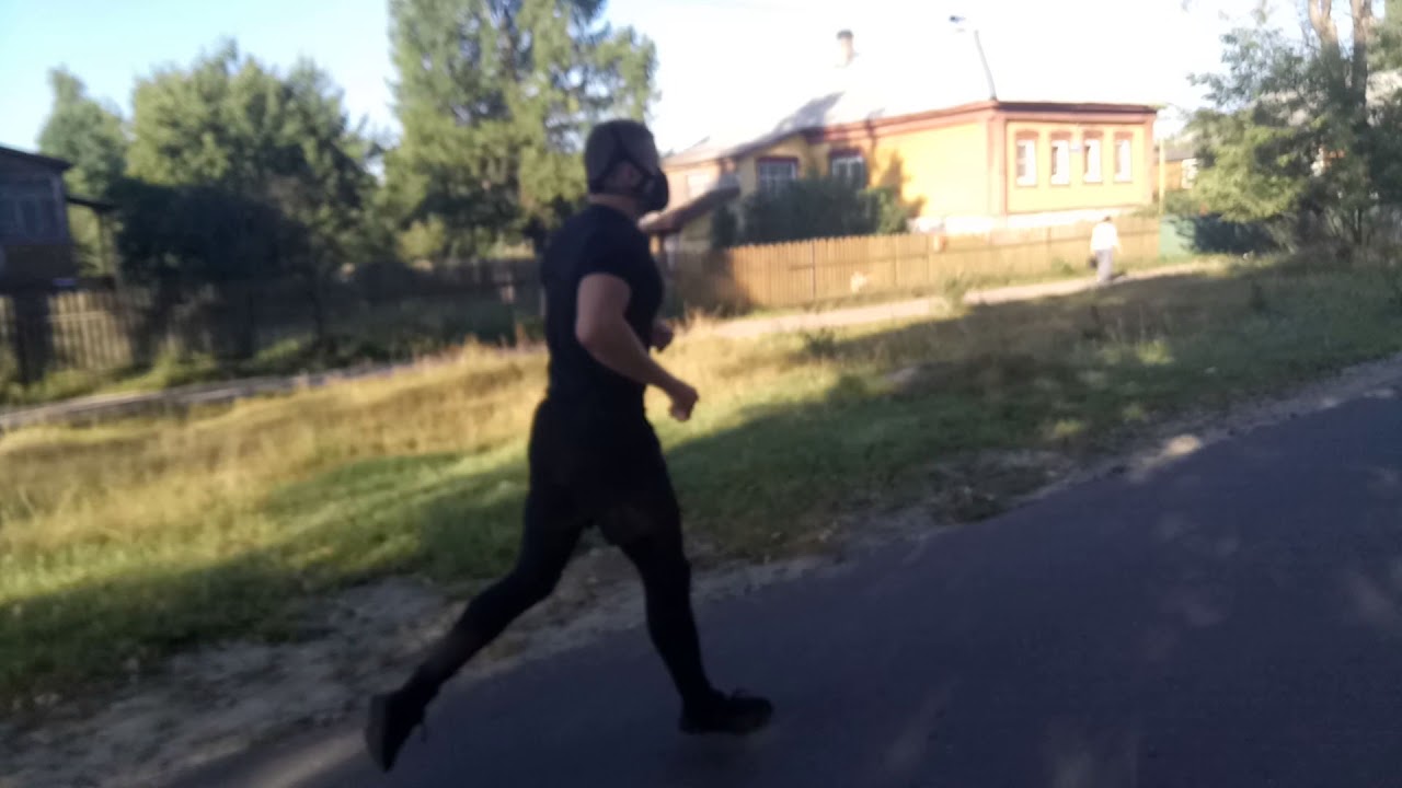 Забег на 9км в phantom training mask  на третьем режиме высоьа 2700м часть 1