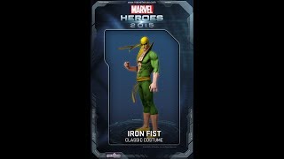 Marvel heroes iron fist classic costume