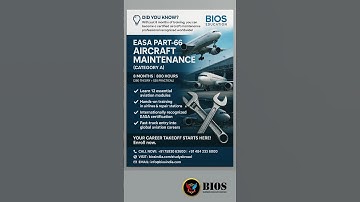 Become a certified aircraft maintenance professional with EASA Part-66 Category A#EASACertification