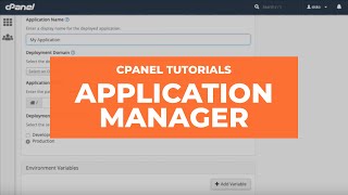 cPanel Tutorials - Application Manager screenshot 1