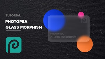 How to create Blurry Glass Effect in Photopea | Glassmorphism (Glass Effect) | Browser Photoshop