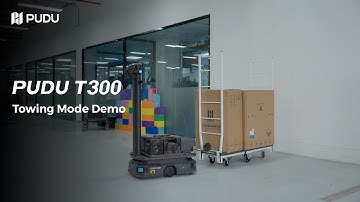 PUDU T300: Towing Mode Demo | Pudu Robotics