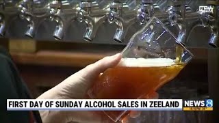 First day of alcohol sales in Zeeland