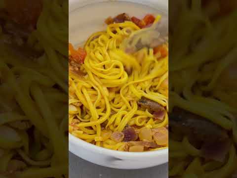 Yummy Yellow Odong Noodles Short Noodles Food Yummy