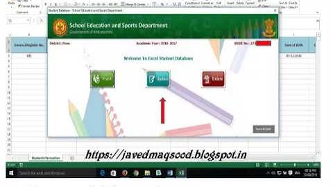 SARAL Students Online Excel File Download and Upload Procedure