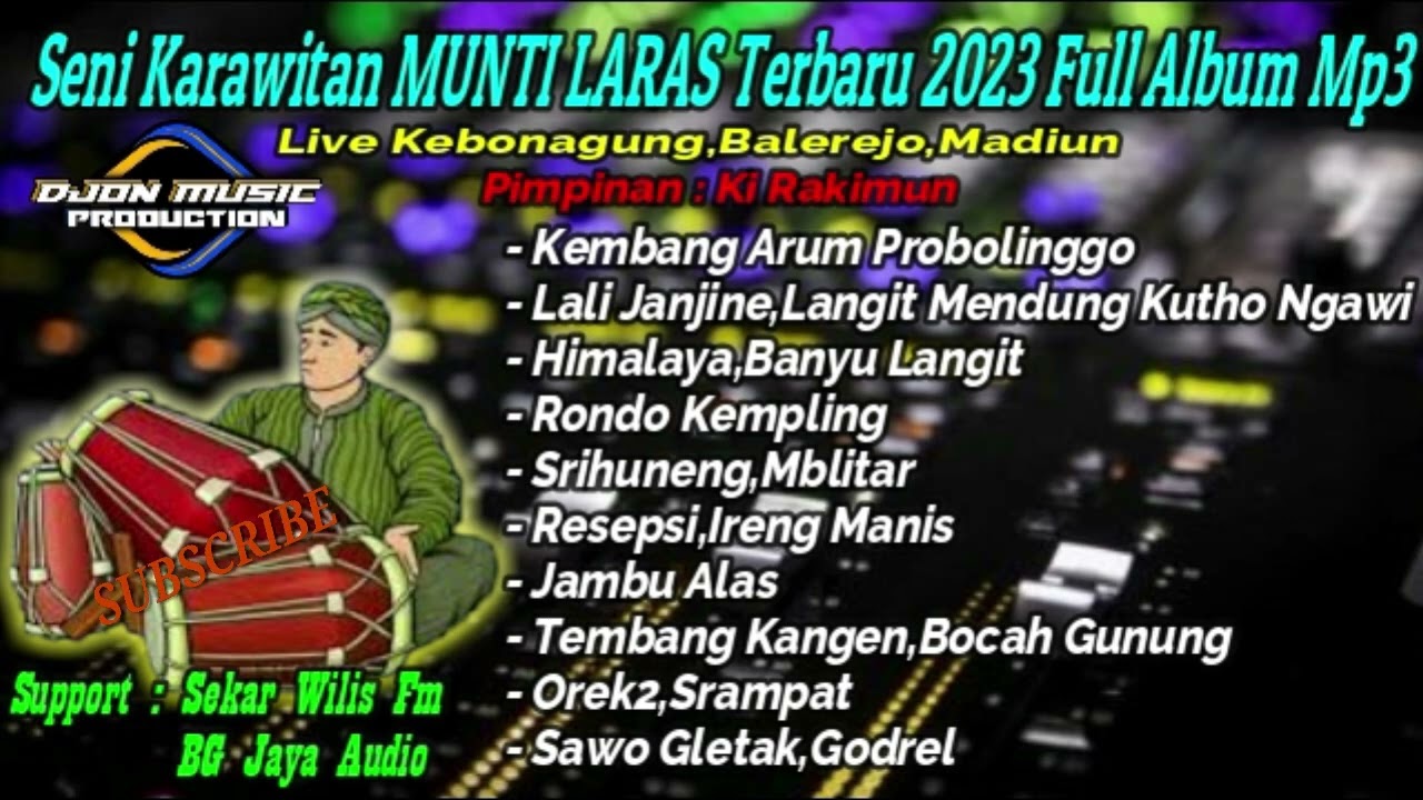KEMBANG ARUM PROBOLINGGO,LALI JANJINE,HIMALAYA, SENI KARAWITAN MUNTI LARAS FULL TERBARU 2023 - MP3