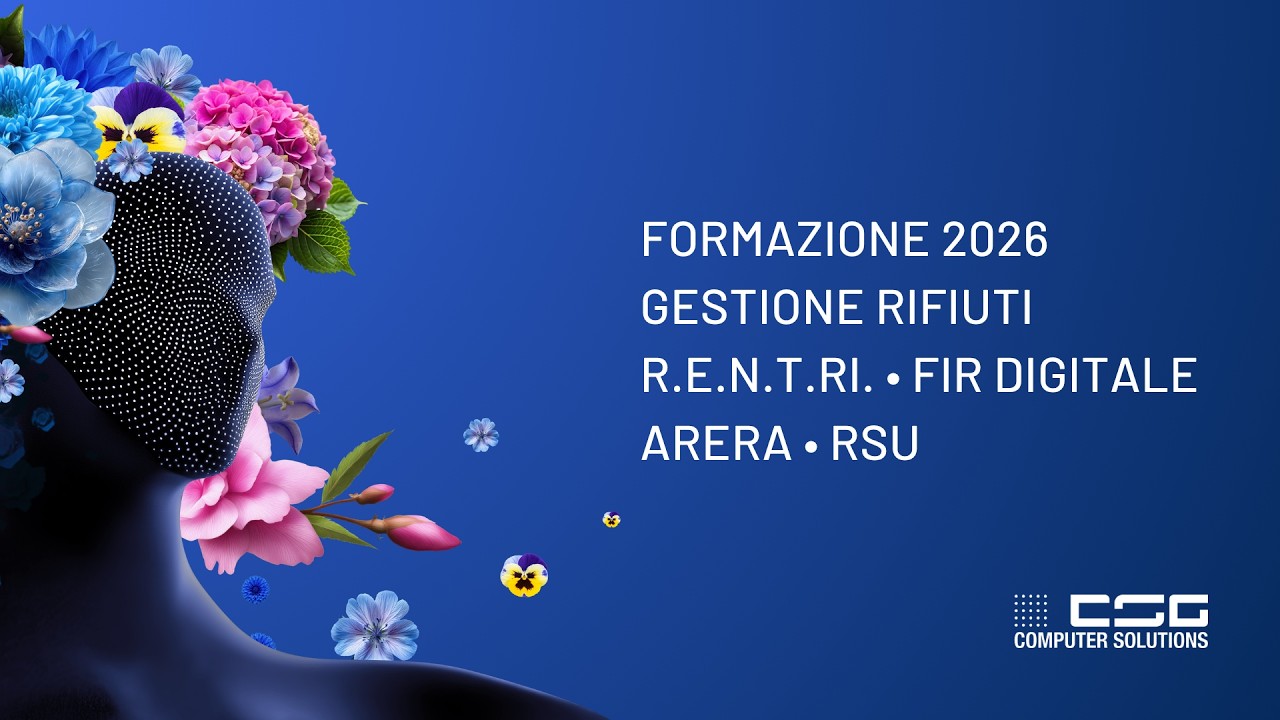 Formazione 2026: R.E.N.T.Ri., FIR digitale, ARERA | Corsi software rifiuti I-SMART/EVO