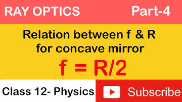 Relation between f and r for concave mirror| Optics| 12th Physics Term 2| #KineticMinds