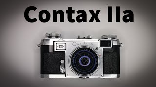 contax camera contax IIa zeiss ikon 35mm film rangefinder camera with zeiss opton sonnar 50mm