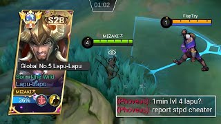 : TOP GLOBAL LAPU LAPU 1min - level4 NEW ROTATION TUTORIAL 2024!! (must try)