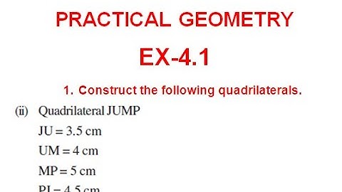 NCERT Solution CLASS-8 CHAPTER-4 PRACTICAL GEOMETRY  Ex-4.1 Q1 part 2 @bhullar