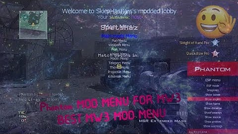 [MW3/CFW] Phantom Mod Menu Showcase *PAID* [OFF HOST,PRE GAME, HOST]