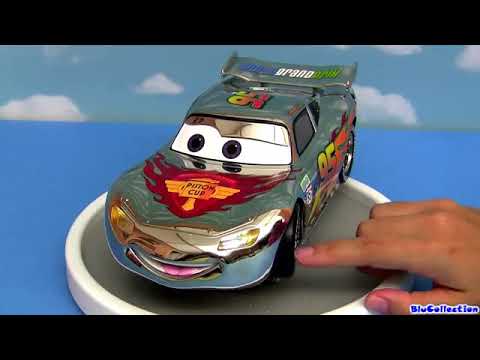 Chrome Lightning McQueen Cars 2 Limited Edition 118 Scale Diecast D23 Silver Edition Blucollection