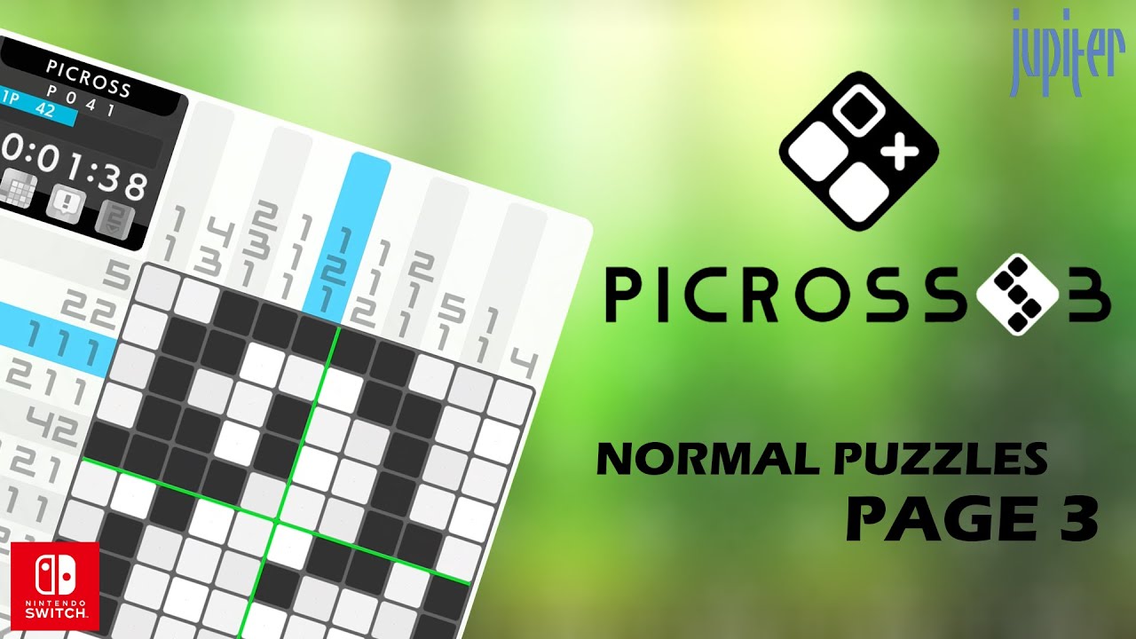 Picross S3 - Normal Puzzles - Page 3 - No Assist - Nintendo Switch