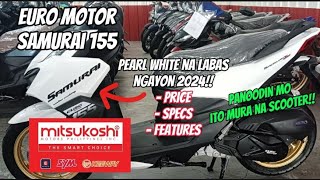 Euro Motor Samurai 155i | May nagbago agad V2?? | Solid na pearl white | @newbiemotovlogph