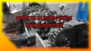Correctly Adjusting Valves On Mitsubishi 4m41 Diesel Engine:Triton/pajero Valve Clearance Procedure.