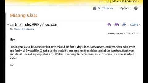 Bad Email Reply - What not to say to your professor...