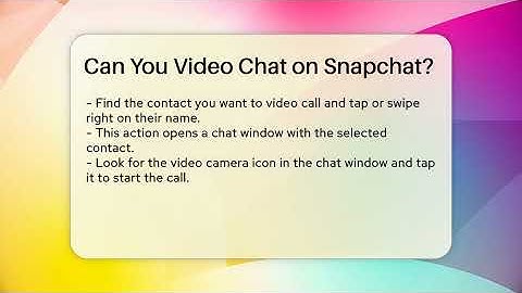Can You Video Chat on Snapchat? - Everyday-Networking