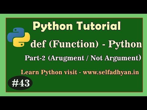 Function in Python (2) - Learn Python in Hindi | Python Tutorial for class 11 and class 12