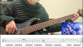 Poppin'Party/Moonlight Walk ベース弾いてみた【TAB譜付き】