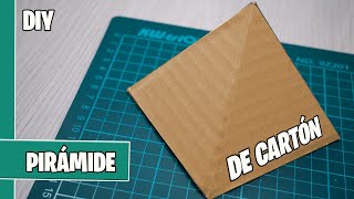 Cómo hacer una pirámide de cartón