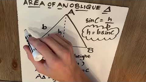 Area of a Triangle Given SAS
