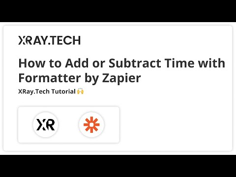 How to Add or Subtract Time with Formatter by Zapier