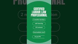 #CertifiedLabourLawProfessional #LabourLawCourse #HRCertification #HRCompliance
