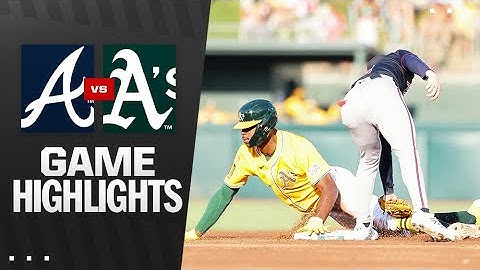 Braves vs. A's Game Highlights (7/10/25) | MLB Highlights