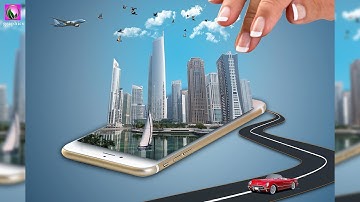 3D Mobile House - Mobile Pop Out In Photoshop - Photoshop Photo Effect Tutorial