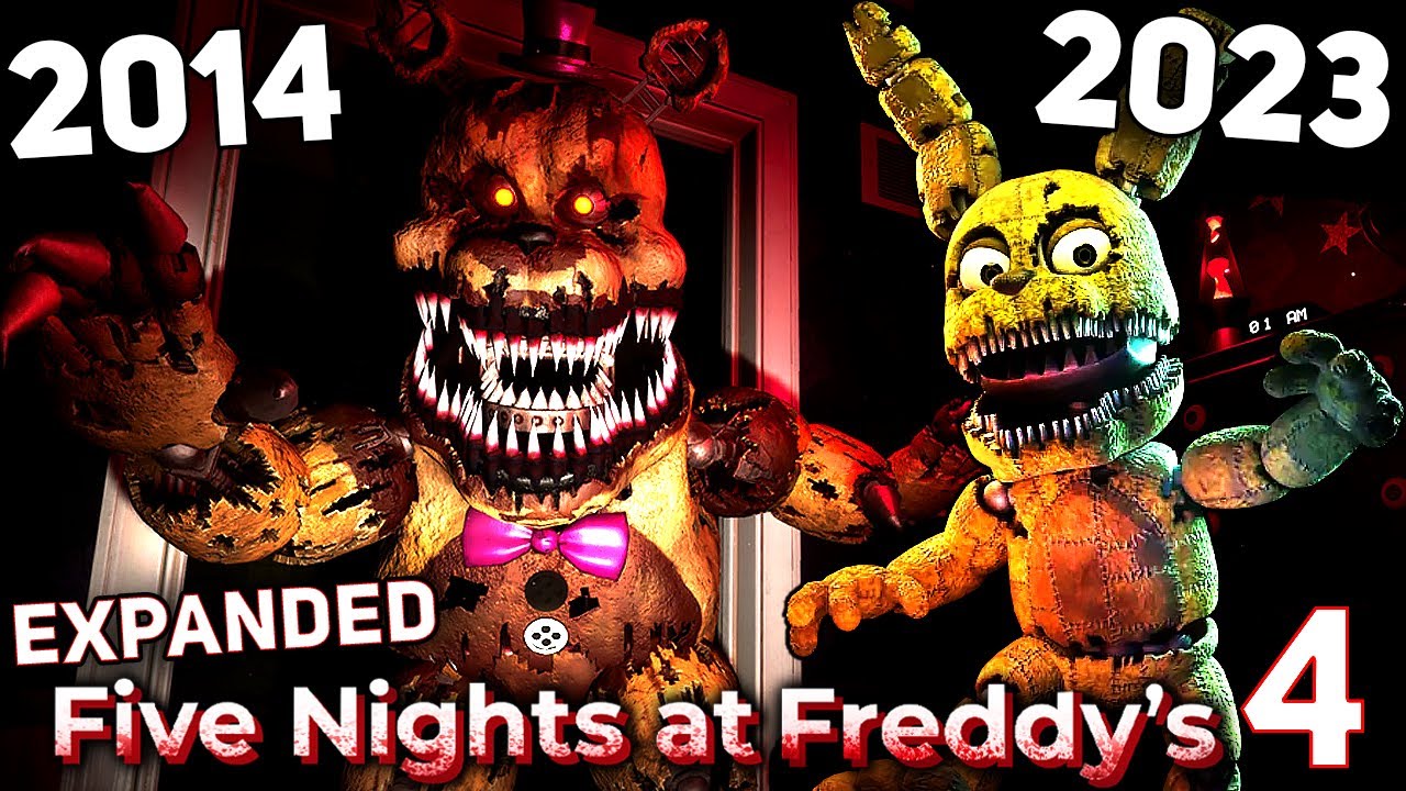 FNAF 4 Remake - All Jumpscares, Secret Cutscene, Extras 