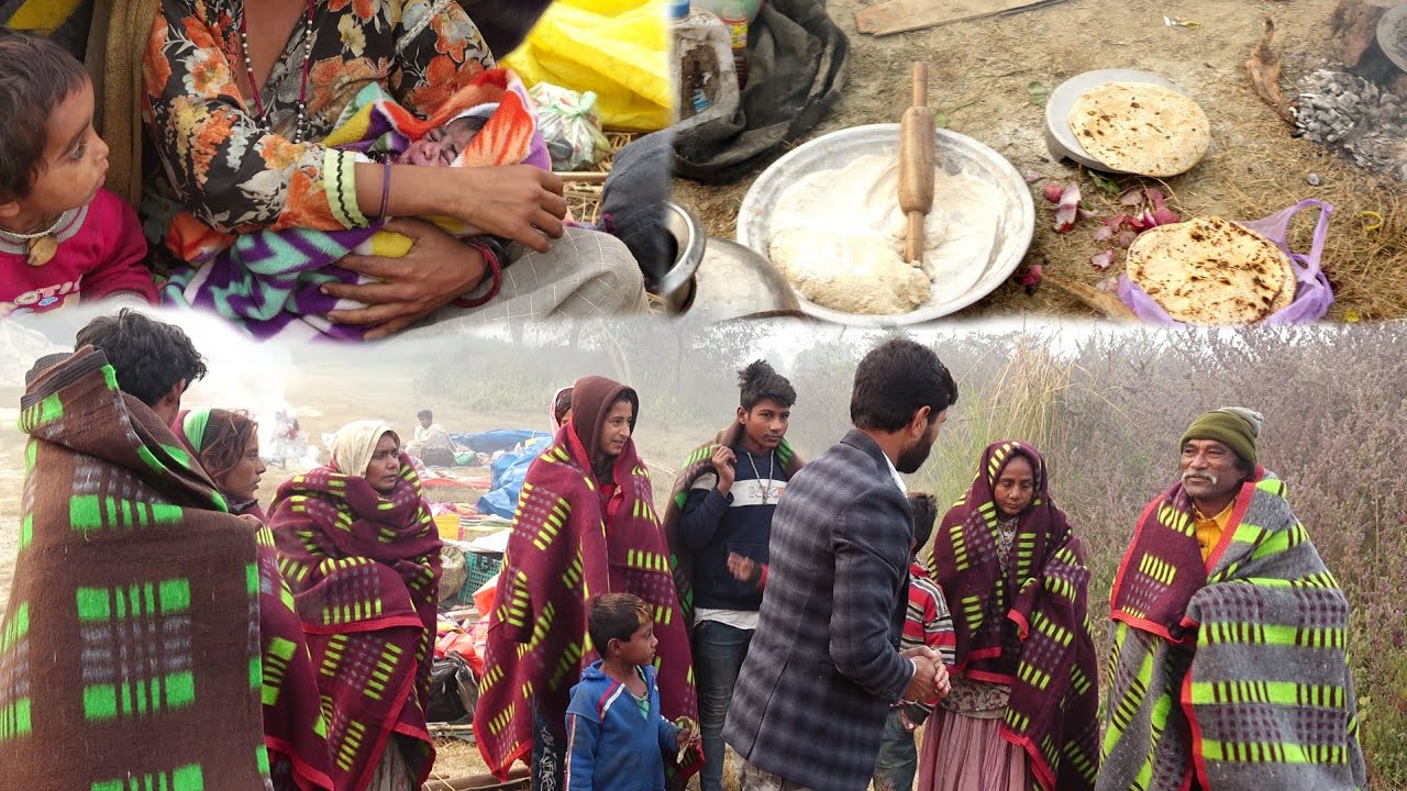 इस ठंड में रोड के किनारे ये मुसाफिर, खुले आसमान के नीचे कैसे बशेरा डाले हुए है? Heart touching Video