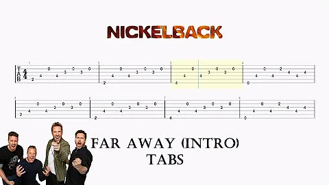 Nickelback - Far Away (Intro) // Guitar TABS